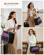 LOVEVOOK Work Tote Bag for Women,Laptop Bag with File Organizer for Teacher - Image 2