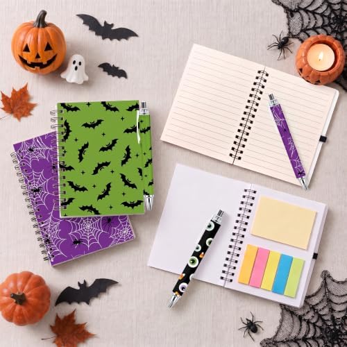 Halloween Notebooks with Pens Bulk, 24 Sets, 5.5 x 4.7 Inch, Cute - Image 2