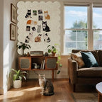 Scalloped Bulletin Board 48x36 inches, Decorative Felt Pin Board for Wall - Image 6