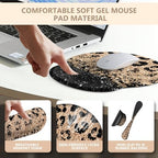 iLeadon 4in1 Mouse Pad Set, Leopard Mouse and Keyboard Pad Set - Image 3