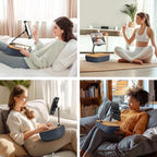 ERGONOV Lap Bean Bag Pillow Stand, 360° Tablet Holder with Adjustable Arm - Image 4