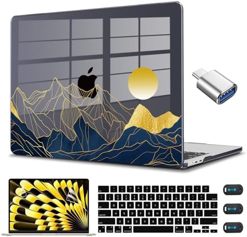 CISSOOK for MacBook Air 15 inch Case M2 M3 M4 M5 Chip 2023-2026 Mountain by CISSOOK