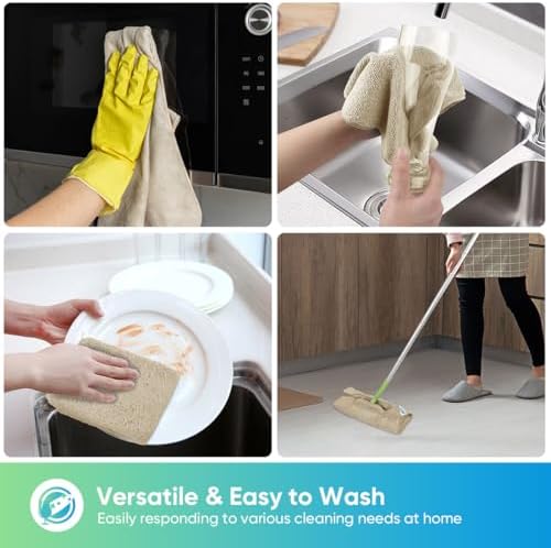 HOMEXCEL Brown Microfiber Cleaning Cloth, Microfiber Towels for Car, 12 PK - Image 5