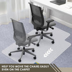 Azadx Heavy Duty Office Chair Mat for Carpet 36" x 48" with Lip Ship Flat - Image 4