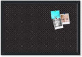 PinPix 30x20 inch Cork Bulletin Board. This Decorative Framed Pin Board Comes with Diamond Pattern in Black Design and Satin Black. Ideal for Home, Office Decor or School (PinPix-120) by PinPixBulletinBoards