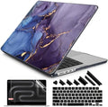 DONGKE Compatible with MacBook Pro 16 Inch Case (2026-2021 Release, M5 M4 M3 M2 M1 Pro/Max Chip), Plastic Hard Shell Cover with Keyboard Cover & Screen Protector for MacBook Pro 16", Abstract Marble by DONGKE