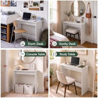 Furinno Simplistic Study Table, White - Image 4