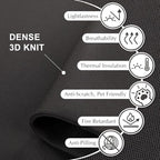 DECOLAB Desk Divider, Movable Desk Partition 48"x18", Midnight - Image 5