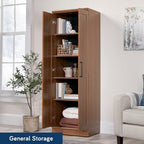 Sauder HomePlus Storage Cabinet/ Pantry cabinets, Sienna Oak finish - Image 2
