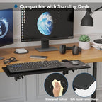 BONTEC Ergonomics Desk Extender Tray, 27.2 x 9.5 Inch, Black Carbon Fiber - Image 6