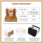 3D Calendar 2027,Time Piece Calendar 2027,Cute Rabbit 3D Art Notepad Calendars,3D Memo Pad,Tear Away Calendars,Christmas Gift,New Year Gif (Cute Wild Rabbit) - Image 2