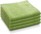 E-Cloth Microfiber Cloth, World's Leading Premium Microfiber Cleaning Cloth, Twice as Durable as Competition, 1 Year Guarantee, Ideal for Kitchen, Countertops, Sinks, and Bathrooms, Green, 4 Pack by E-Cloth