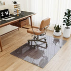 [Tempered Glass] 30" x 48" Glass Office Chair Mat for Carpet by KOONMI