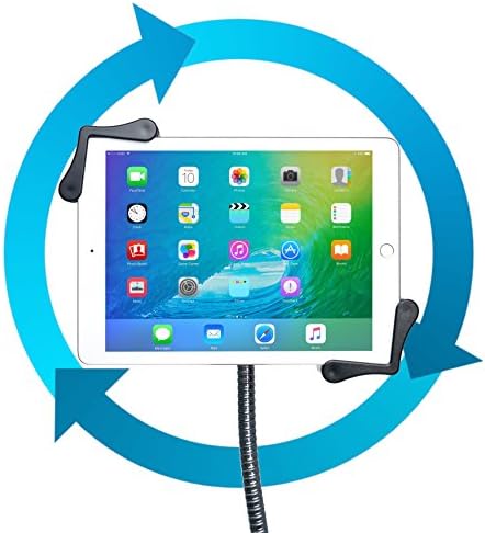 Gooseneck Floor Stand – CTA’s Compact, Adjustable Gooseneck with Swivel Casters for iPad 7th/ 8th/ 9th Gen 10.2”, iPad Air 4, 12.9”, Surface Pro, Zebra & Other 7-13” Tablets (PAD-CGS) - Image 5