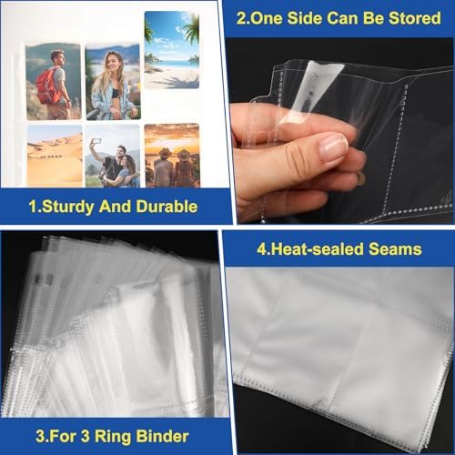 ZENOWICK 400 Pack Card Sleeves Binder Sheets, Holds 7200 Cards - Image 3