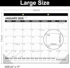 GuassLee Large Desk Calendar 2027-2028, 18 Months, 22"x17" - Image 2