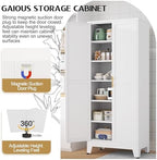 GAIOUS 75.2" Tall Pantry Cabinet,Kitchen Pantry Storage Cabinet with 2 Door - Image 5