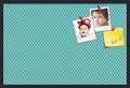 PinPix 36x24 inch Cork Bulletin Board. This Decorative Framed Pin Board Comes with Diamond Pattern in Neon Blue Design and Satin Black. Ideal for Home, Office Decor or School (PinPix-350) by PinPixBulletinBoards