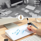Garood Desktop Whiteboard with Wireless Charger Adapter Included Desk Buddy Charging Desktop Whiteboard Keyboard Glassboard Dry Erase Board Dry Erase Accessories 15.8X7X2 inches - Image 2