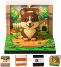 2027 3D Paper Carving Desk Calendar With LED Light (Pixel Corgi) by Divtada
