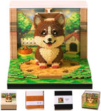 2027 3D Paper Carving Desk Calendar With LED Light (Pixel Corgi) by Divtada