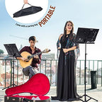 CAHAYA Portable Sheet Music Stand Adjustable Dual Use with Carrying Bag - Image 7