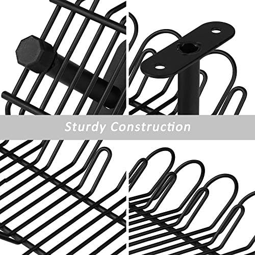 2 Packs Cable Management Tray, 14 inch Under Desk Cable Holder for Wire Management, Heavy Metal Cord Organizer Ideal for Computer Home Office Standing Tables to Hide Power Strips (Black) - Image 6