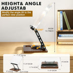 Book Stand for Reading, Adjustable Acrylic Cookbook Stand - Image 3