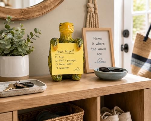 Sea Turtle Pop-Up Sticky Note Dispenser for 3 x 3 in Notes, Green - Image 6