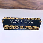 Artblox Personalized Name Plate For Desk | Black & White Marble Design On Clear Acrylic Glass | Custom Plaque Desk Name Plate Personalized Your Name And Credentials Office Office Sign Engraved Plaque - Image 4