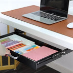Under Desk Drawer 21" with 4 Divider Trays, Storage Drawer Organizer - Image 2