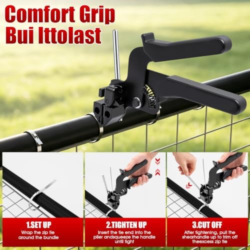 Metal Zip Tie Gun Kit, 150 PCS 304 Stainless Steel Zip Ties, All 11.8 Inch - Image 4
