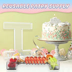 13.8" Extra Large Acrylic Letter Charcuterie Board Box, Reusable Fillable Letter Cake Candy Dish Display Serving Tray for Birthday Anniversary Party Decoration (I) - Image 5