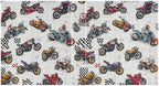 Colorful Motorcycles Round Ring Binders 1.5 Inch 3 Ring Binder with Clipboard Holds 200 Sheets Office Home School - Image 3