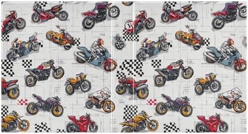 Colorful Motorcycles Round Ring Binders 1.5 Inch 3 Ring Binder with Clipboard Holds 200 Sheets Office Home School - Image 3