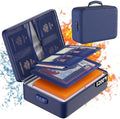 DocSafe 5200°F Fireproof Document Organizer Box with Lock, Blue (Soft) by DocSafe