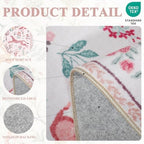 DUKINO 2.6x8 Rug for Hallway, Washable Kitchen Runner Rug Non Slip, Pink - Image 4