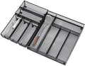 Neudeco Drawer Organizer Set, Black Mesh, 6 Pack by Neudeco