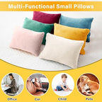 1 MIDDLE ONE 2 Pack Small Pillow, Memory Foam Mini Pillow 11 X 7 Inches for Travel, Sleeping, Nap and Neck, Knee, Lumbar Support, Tiny Cushion for Pet, Dogs (Golden Yellow) - Image 5