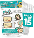 Molly's Marvelous Cloth, Streak-Free, Lint-Free Microfiber Cleaning Cloth, Polishing Cloth for Glass, Stainless Steel, Use for Kitchen, Bath, Cars, Detailing, Reusable (15.75" by 16") (15pk, White) by HomeSpirit