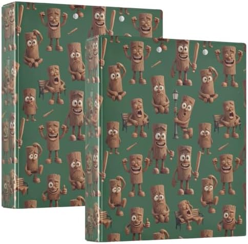 ALAZA Brainrot Tung Tung Tung Sahur (11) 3 Ring Binder 1.5 Inch Three Ring Office Binders w/clipboard & 3 Pockets, Hold 200 Sheets, 1 pc by ALAZA