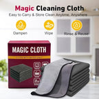 Genie Cloth Magic Cloth Genie Magic Cleaning Cloths 5-Pack, Reusable Microfiber Cleaning Cloth Without Fluff or Stripes Suitable for Windows,Mirrors, Stainless Steel, Kitchens, Cars, and Screens - Image 2