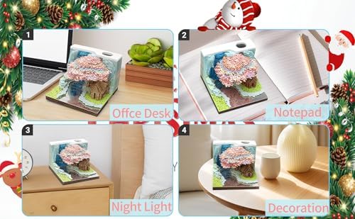 3D Memo Pad Time Piece Calendar 2026 3D Weekly Calendar Notepad - Image 4