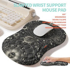 2-in-1 Ergonomic Set, Wave Rise Keyboard Wrist Rest and Massage Bulge Slope Mouse Pad Wrist Support, Cushion Memory Foam Integrated to Relieve Wrist Pain, Constellation - Image 3