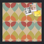 PinPix 16x16 inch Cork Bulletin Board. This Decorative Framed Pin Board Comes with Abstract Pattern in Color Design and Satin Black. Ideal for Home, Office Decor or School (PinPix-564) by PinPixBulletinBoards