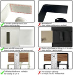Under Desk Cable Management No Drill – 48" L x 6" W Cord Organizer, Upgraded Silicone Pads (No Scratch!), 16 Cable Slots, Washable PE Honeycomb Base, Fits Desks 0–2.1" Thick, Beige - Image 3