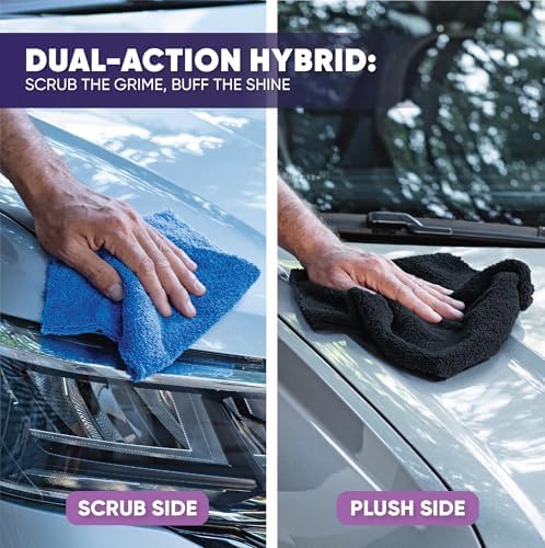 Microfiber Wholesale Pronto Cloths, Dual-Sided Microfiber Cleaning Towels, Soft Plush & Scrub Cloths for Dusting, Scrubbing, Kitchen, Windows & Car Detailing, Absorbent Bulk 300-Pack Multicolor - Image 6