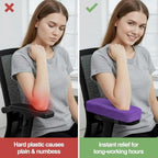 Smiry Memory Foam Office Chair Armrest Pads, Non-Slip Armrest Cushion - Image 5