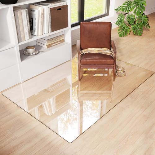 Tempered Glass Chair Mat for Carpet 60"x40", Floor Protector - Image 3
