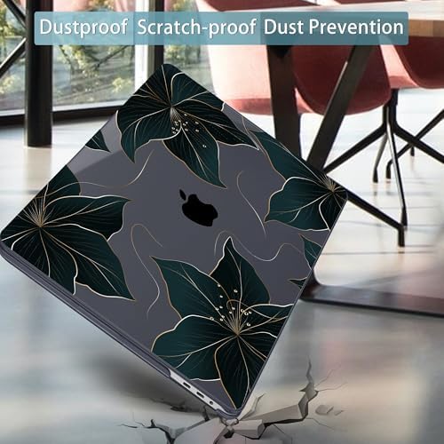 Mektron Case for MacBook Pro 16 Inch A2141 Cover 2019 Release 16" with Liquid Retina Display/Touch ID, Plastic Hard Shell with Keyboard Skin & Screen Protector & Dust Plug, Floral C218 - Image 6